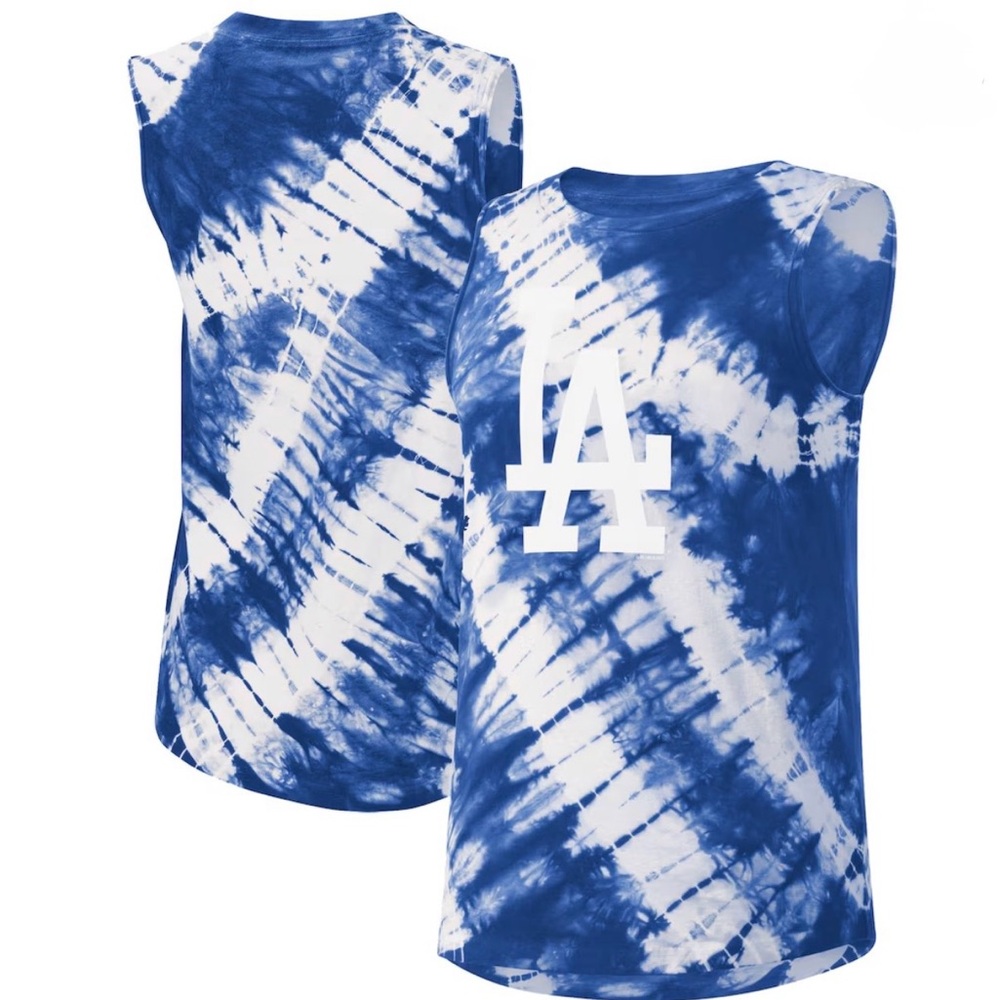 Dodgers LA Women’s Blue Tie-Dye Tank Top
